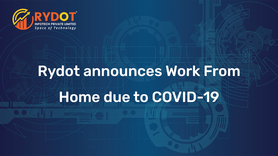 Rydot Announces Work From Home Due to COVID-19 Pandemic